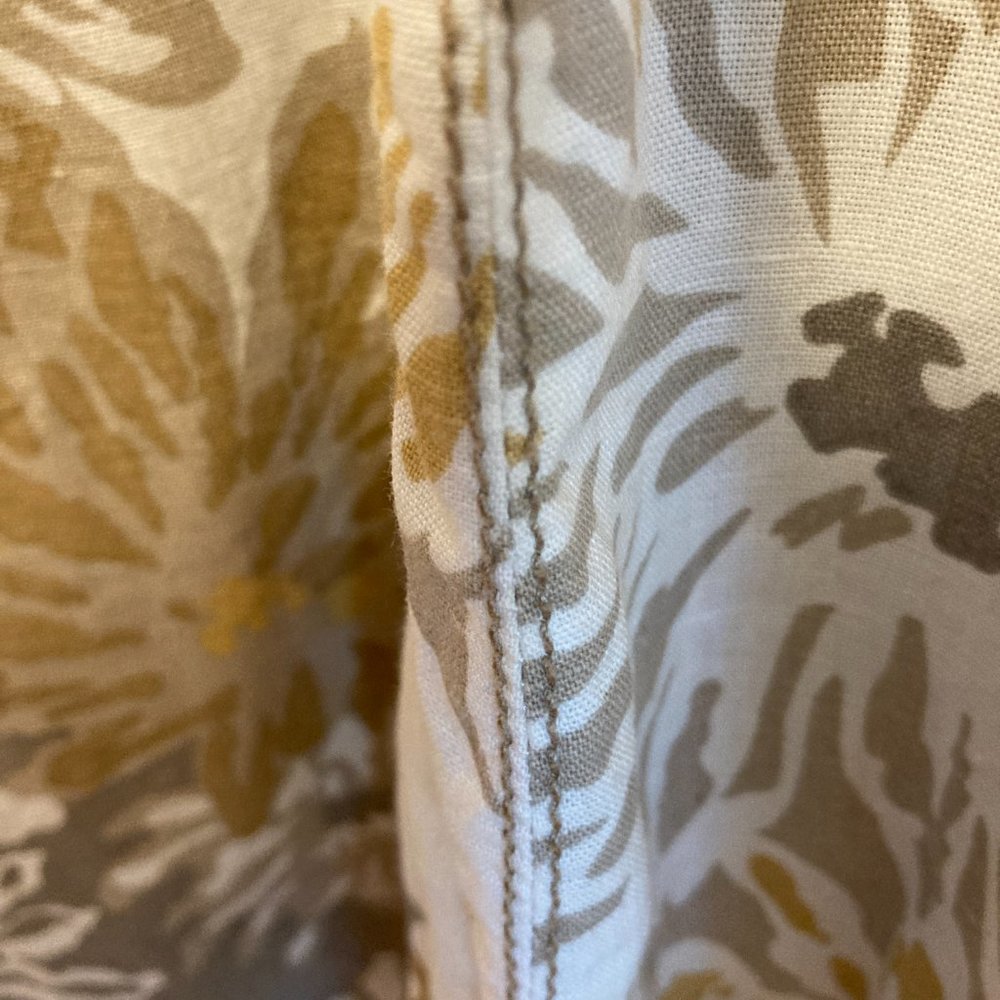 Sundress Free People Sz 10 Women's Linen Blend Sleeveless Floral Cottage - Picture 12 of 15